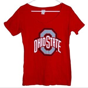 J. America Women’s V-neck Ohio State Buckeyes T-shirt Size Medium